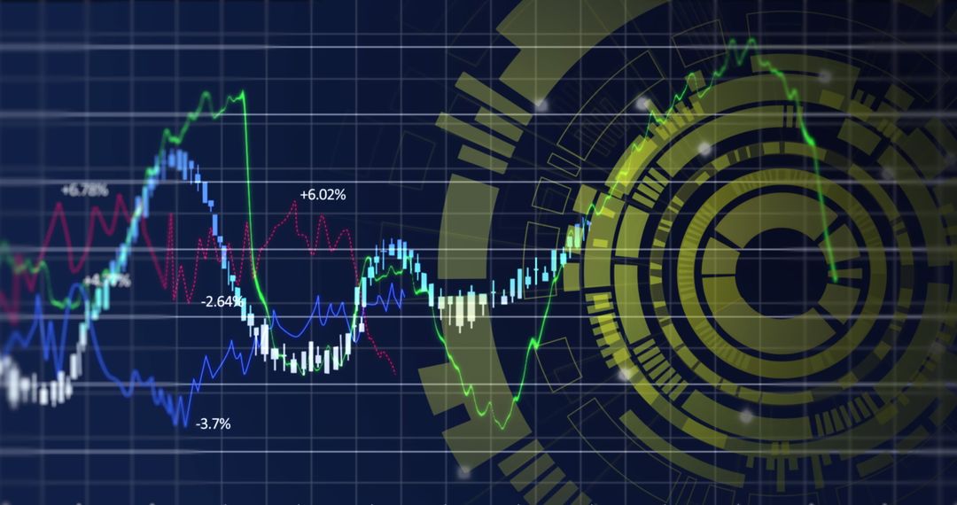 Digital Data Processing with Futuristic Graphs and Interface