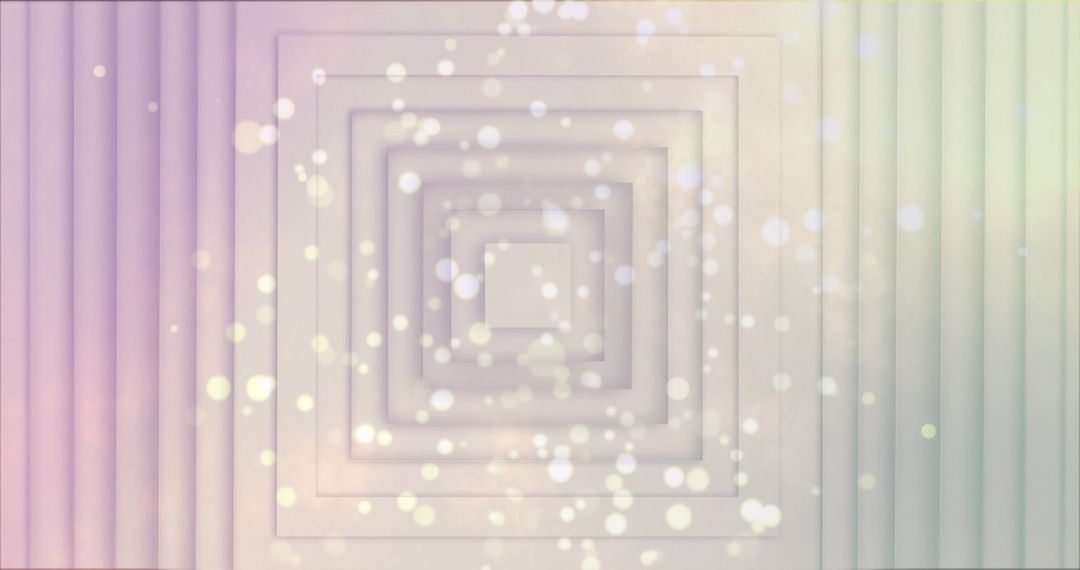 Abstract Geometric Tunnel with Pastel Bokeh