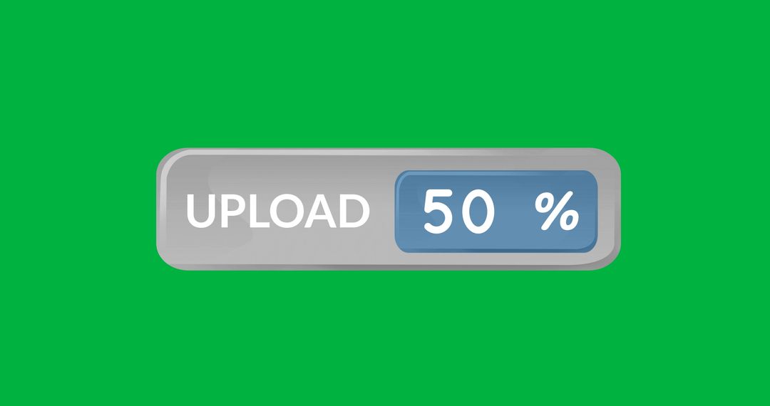 Midway Progress Upload Bar with Green Background