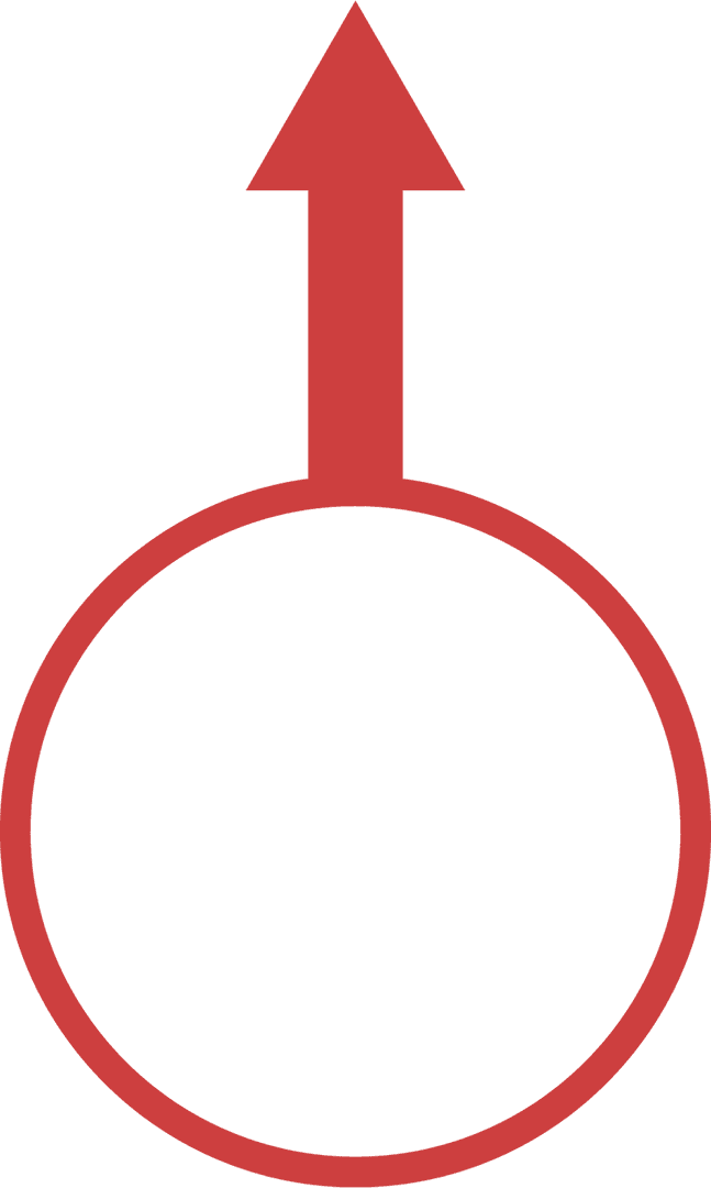 Red Arrow in Circle Shape on Transparent Background - Download Free Stock Images Pikwizard.com