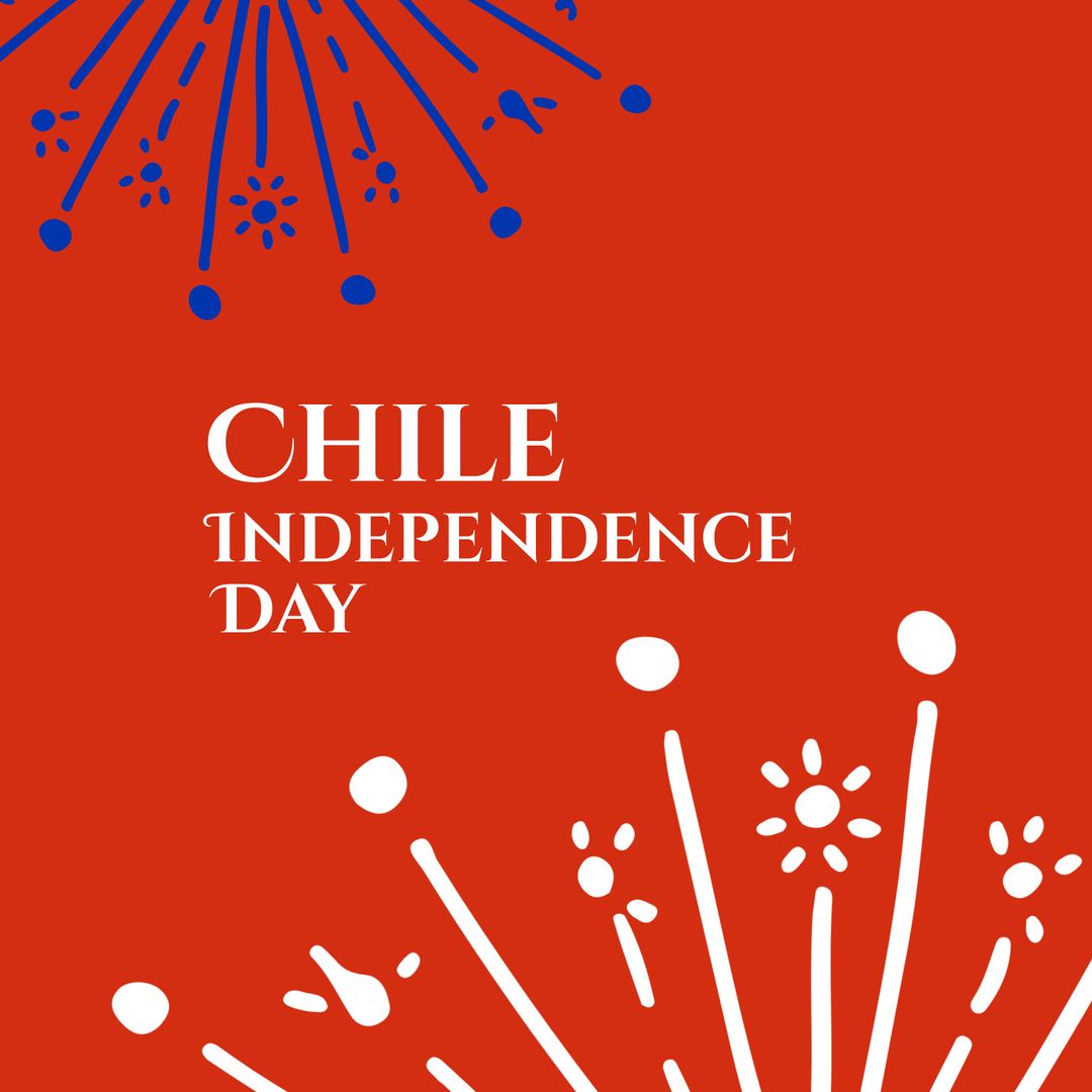 Chile Independence Day Celebration with Festive Fireworks