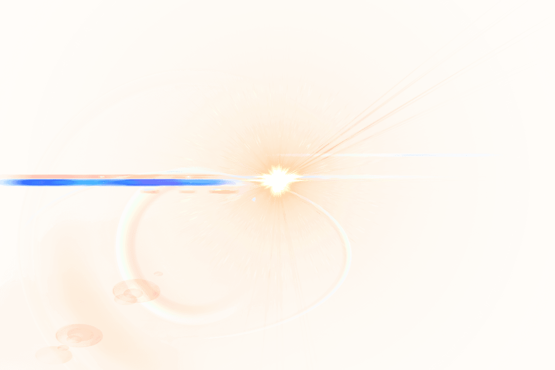 Abstract Light Trails on Transparent Background