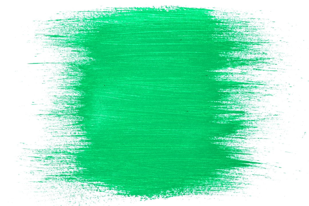 Brush Stroke Green PNG Illustration on Transparent Background