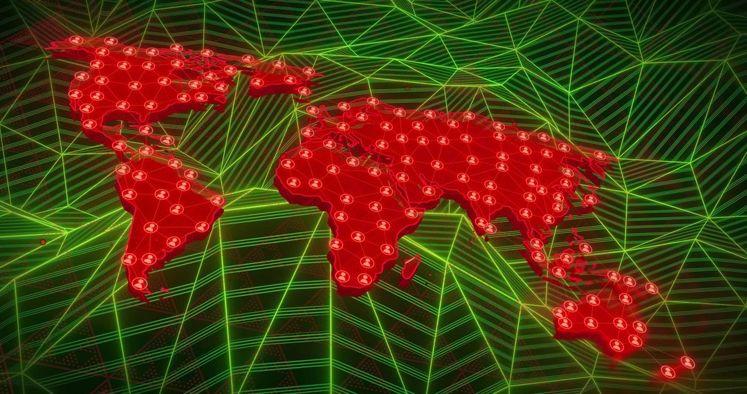 Global Networks and Data Connection Visualized on World Map - Free Images, Stock Photos and Pictures on Pikwizard.com