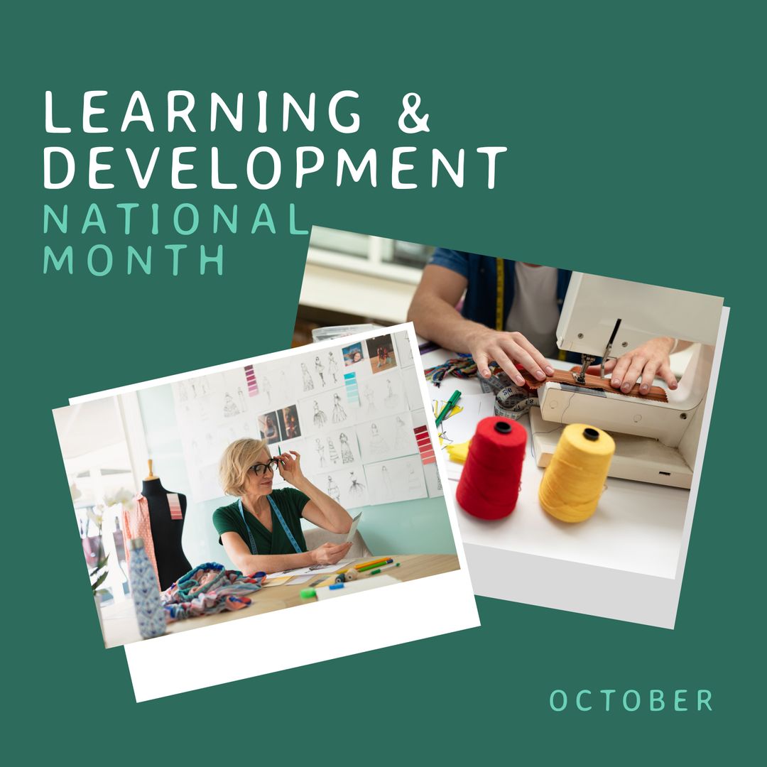Celebrating Learning and Development Month Creative Concept