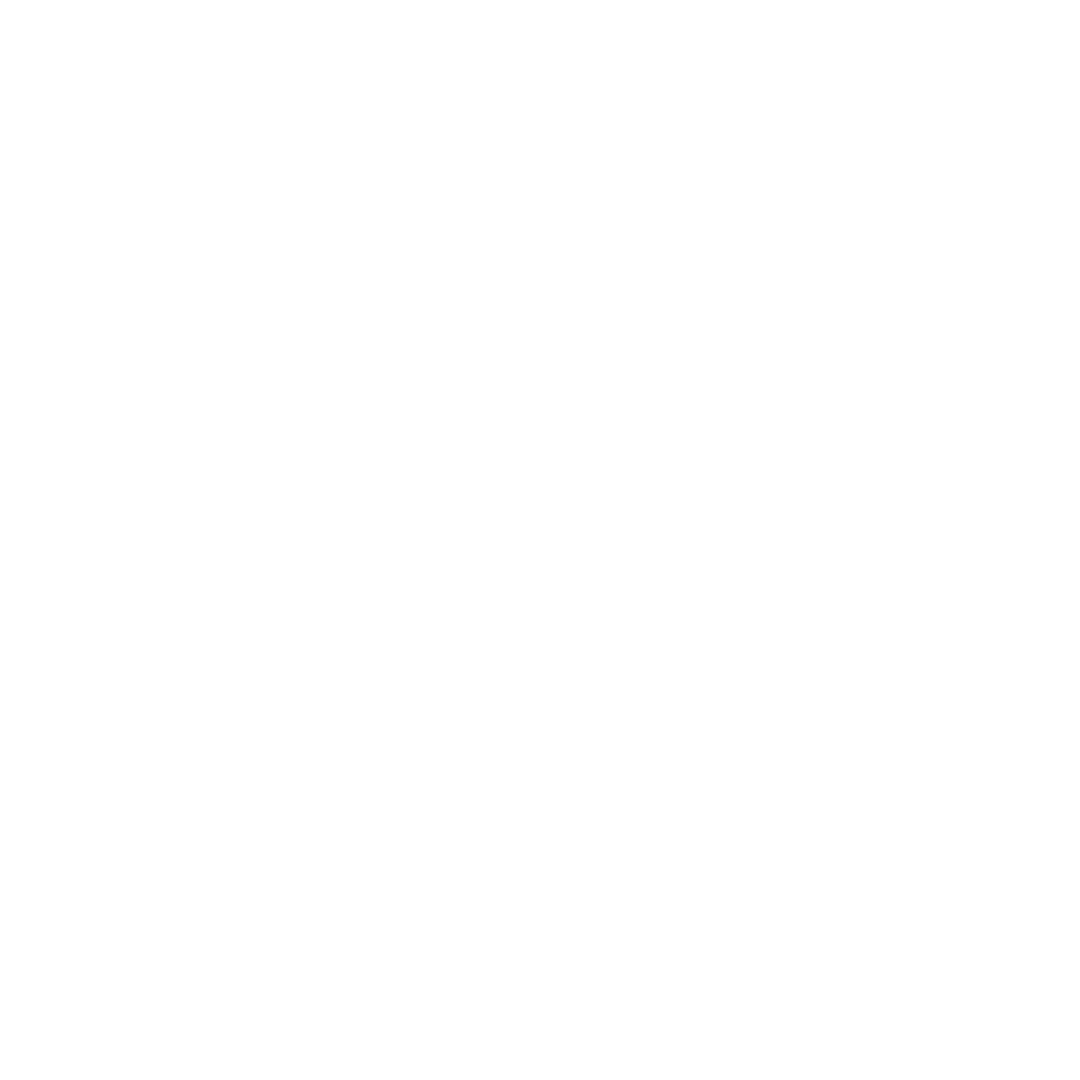 Abstract Geometric Stars Pattern on Transparent Background