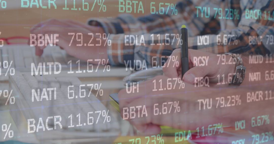Business Professional Analyzing Financial Data on Computer
