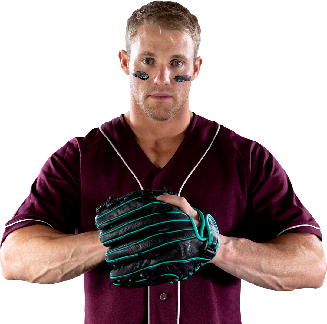 Transparent Image of Focused Baseball Player with Eye Black Wearing Team Uniform - Download Free Stock Images Pikwizard.com