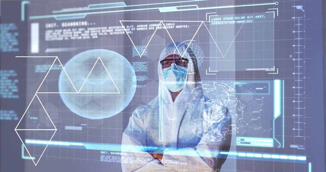 Medical Scientist Working in Futuristic Laboratory - Free Images, Stock Photos and Pictures on Pikwizard.com