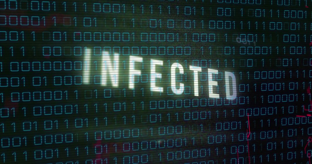 Cybersecurity Breach Alert with Binary Code - Free Images, Stock Photos and Pictures on Pikwizard.com