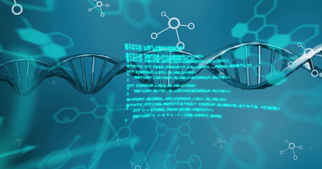 Digital DNA Analysis and Data Processing Concept