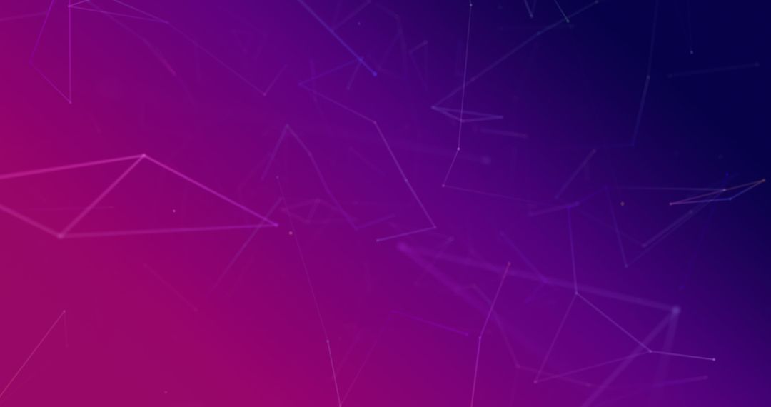 Abstract Network of Connections on Purple Gradient Background