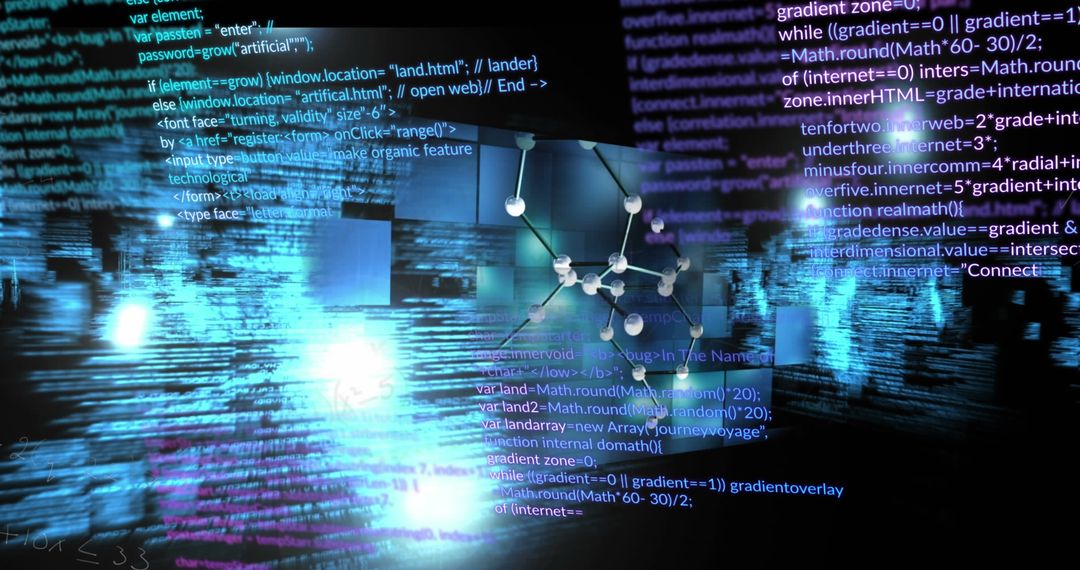 Digital Interface with Molecular Connections and Data Code