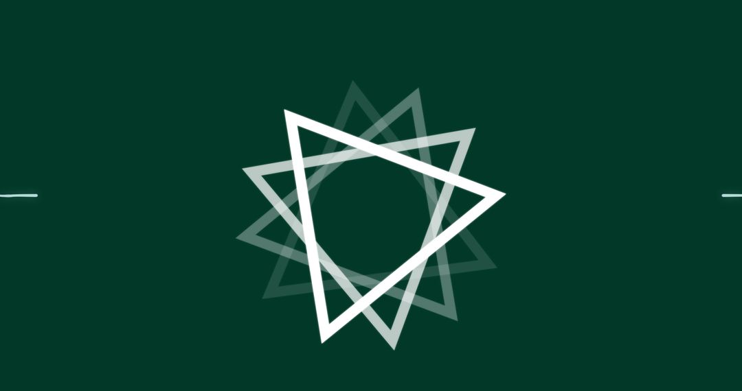 Abstract Geometric Interlocking Traingles with Digital Effect