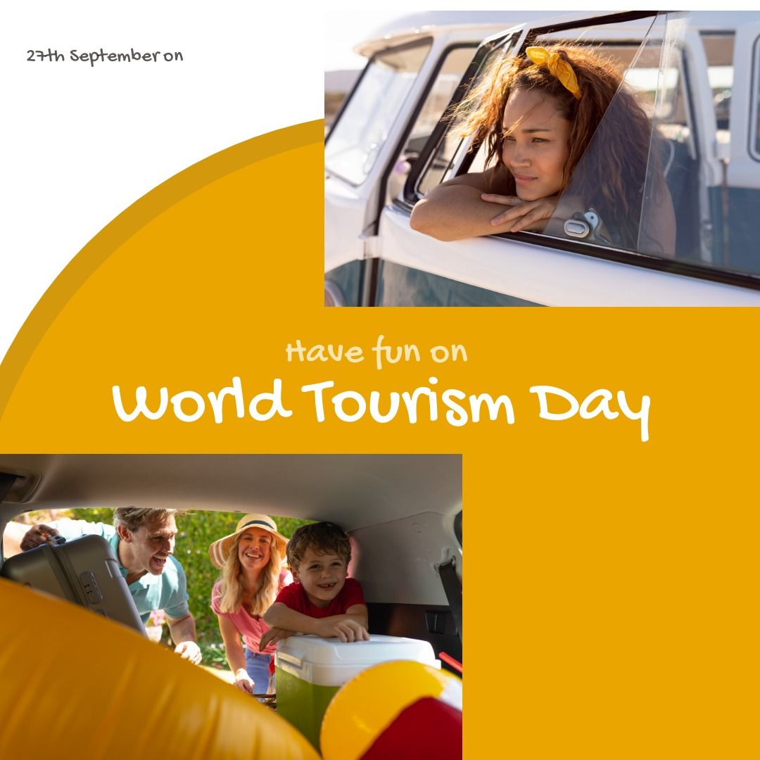 Family celebrates World Tourism Day with a trip on September 27th. - Download Free Stock Templates Pikwizard.com