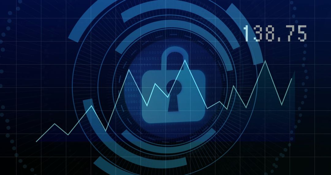 Cybersecurity Technology and Financial Data Analytics Concept