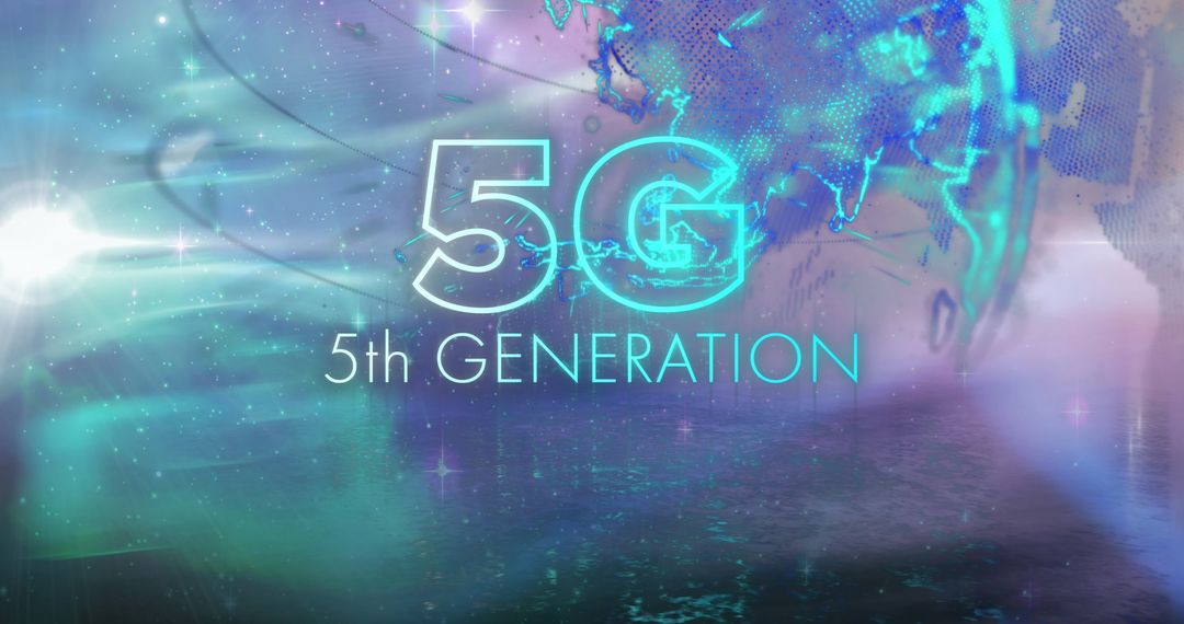 5G Technology Glow with Global Connectivity Visual Theme
