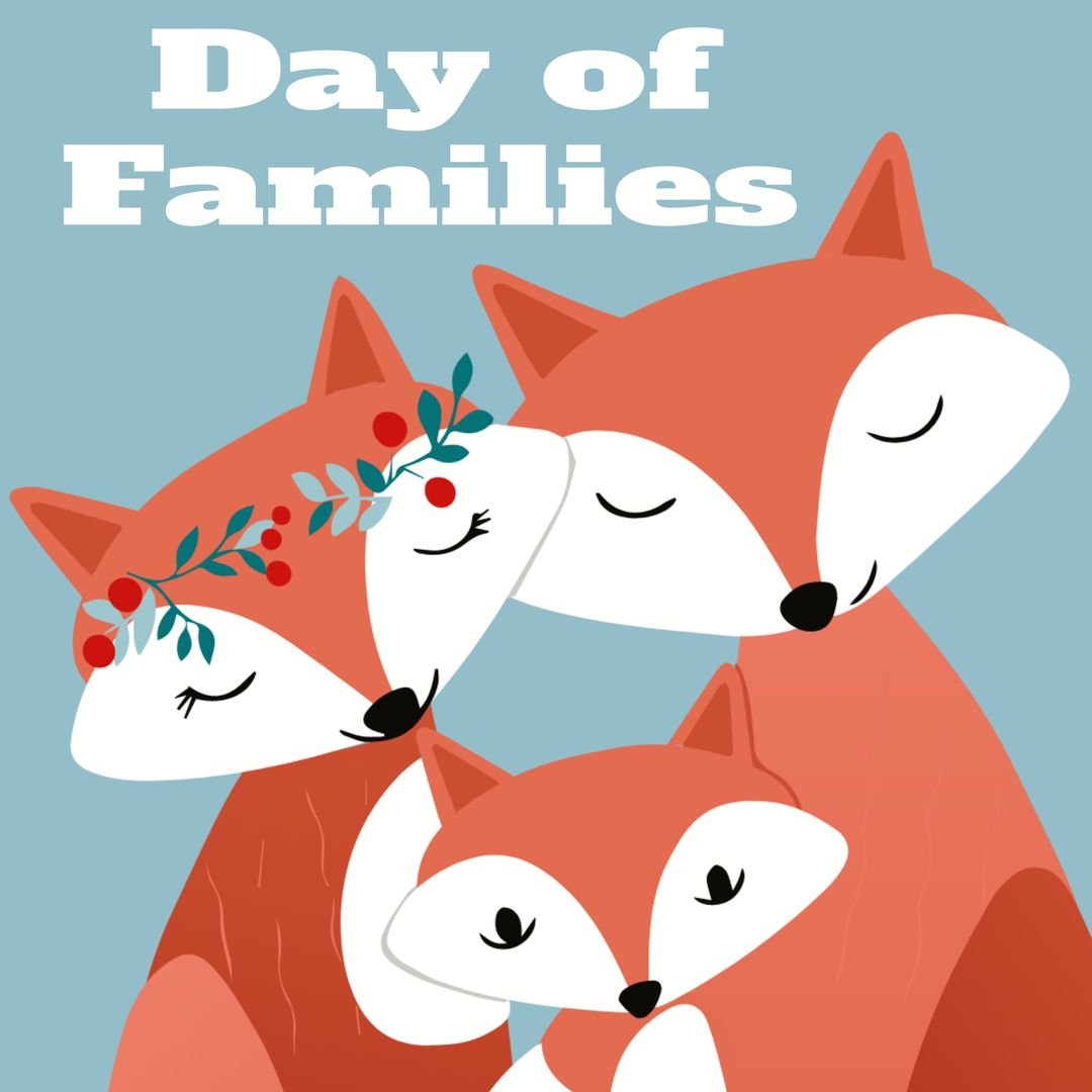 Adorable Fox Family Illustrates Unity and Togetherness