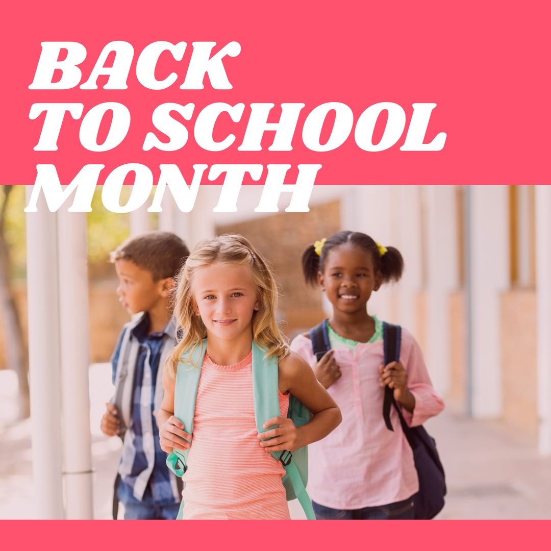 Multiracial Children Smiling for Back to School Month