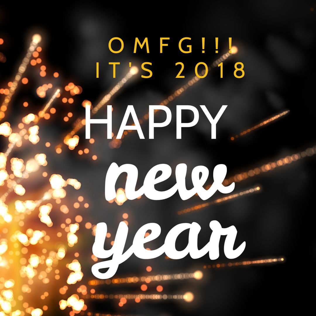 Vibrant New Year Celebration with Sparkling Fireworks