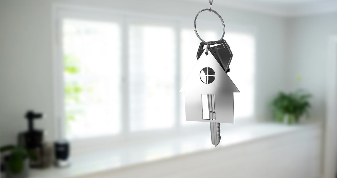 House Shaped Keychain Symbolizing Homeownership - Free Images, Stock Photos and Pictures on Pikwizard.com