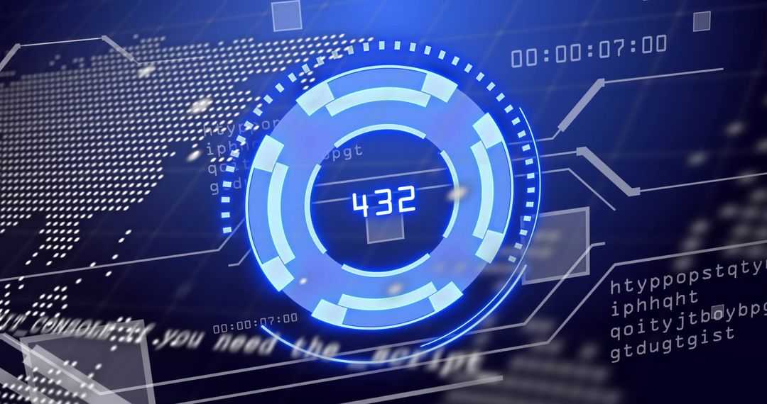 futuristic digital interface for data processing with codes - Free Images, Stock Photos and Pictures on Pikwizard.com