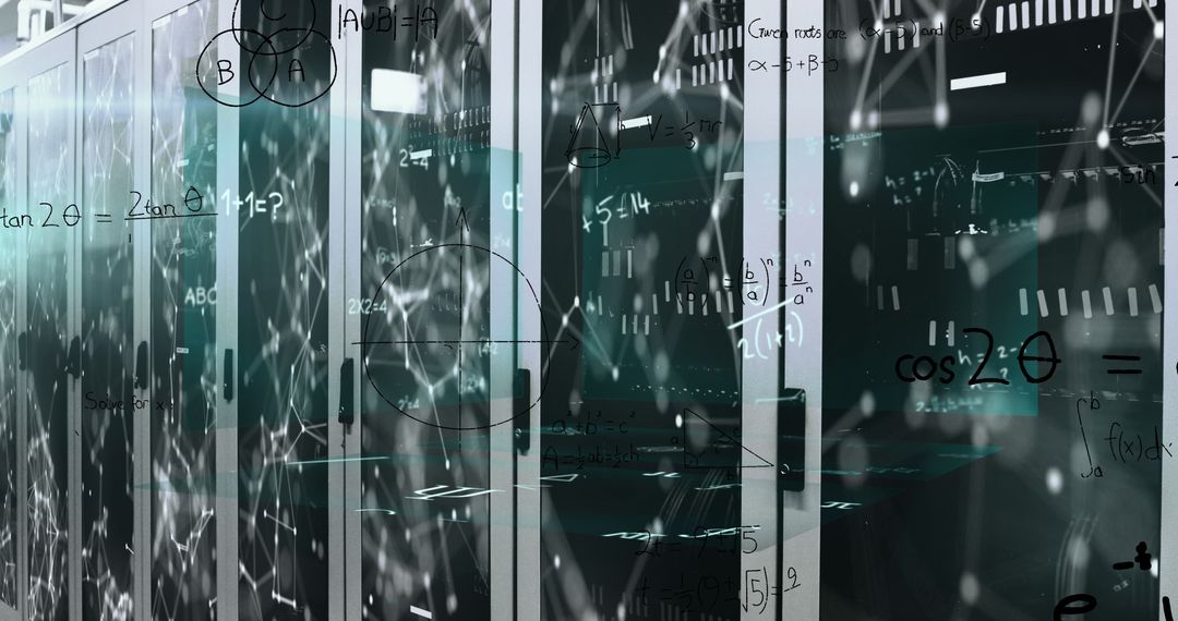 Innovative Digital Calculations Overlay Computer Servers