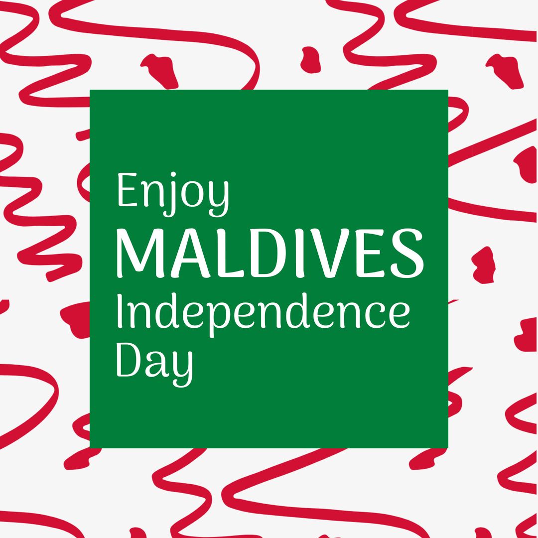 Maldives Independence Day Celebration Greeting Card