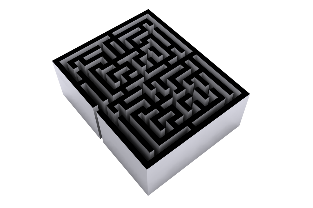 Transparent Black and White Maze Illustration for Competition Concept - Download Free Stock Images Pikwizard.com