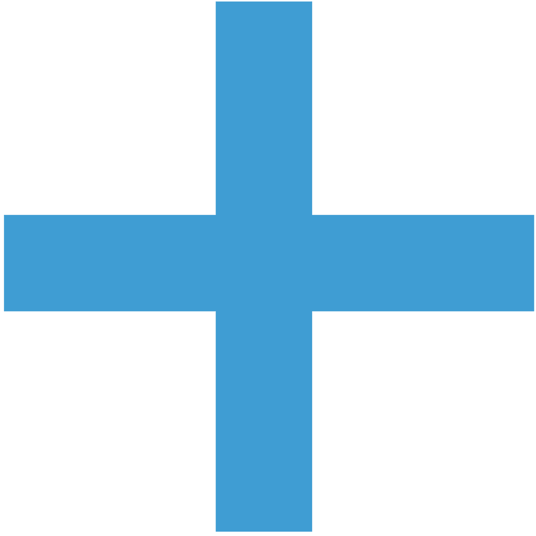 Blue Transparent Cross on Isolated Background Mockup