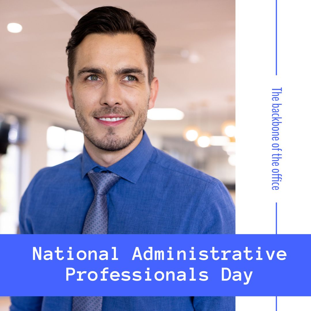 Happy National Administrative Professionals Day in Modern Office