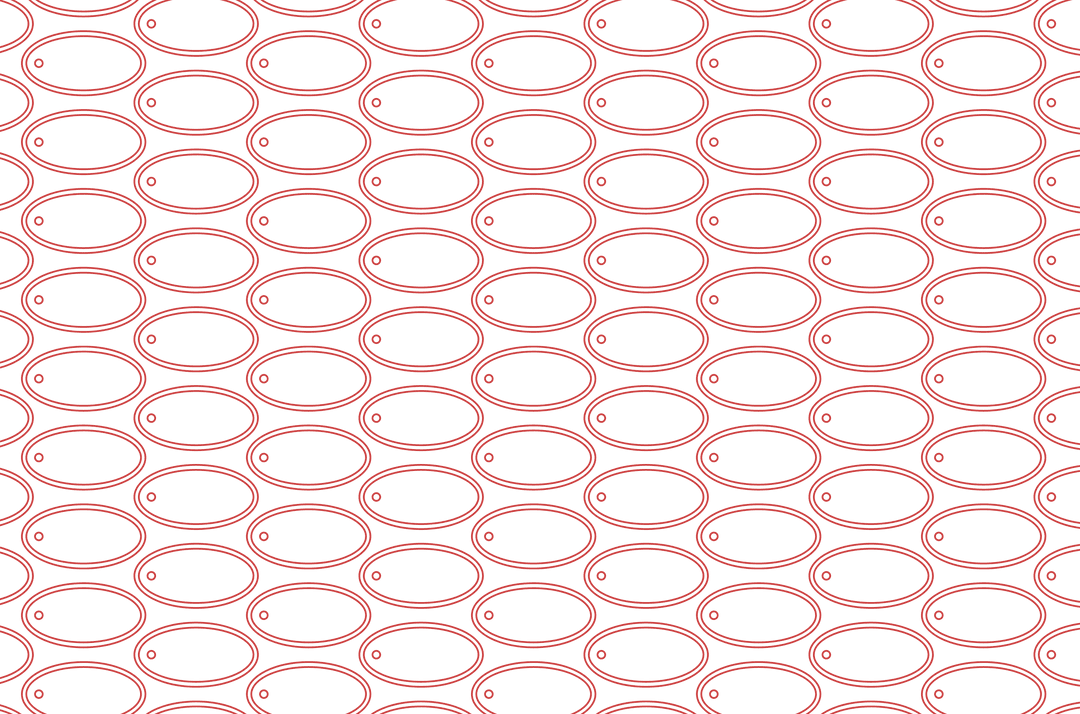 Red Elliptical Shapes Pattern on Transparent Background