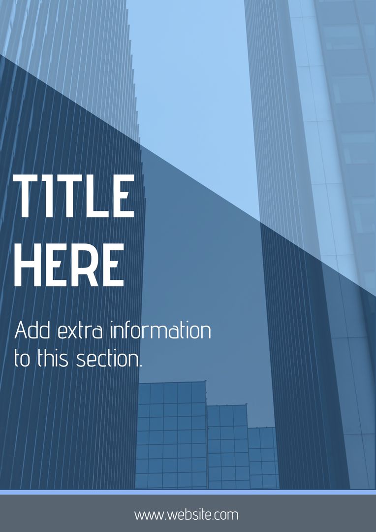 Sleek Skyscraper Business Template for Real Estate Promotions - Download Free Stock Templates Pikwizard.com