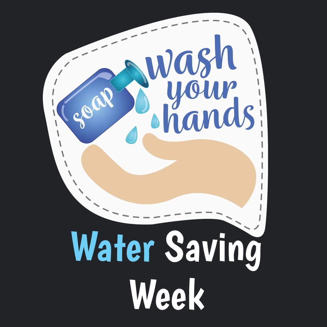 Illustration Promoting Handwashing and Water Conservation Awareness