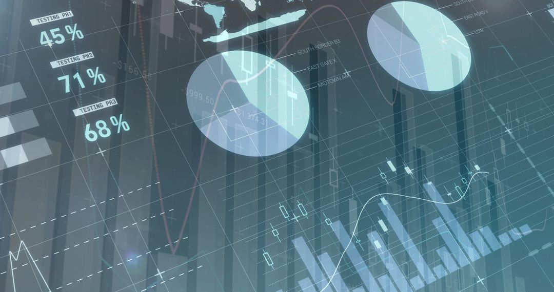 global digital data interface with charts and graphs - Free Images, Stock Photos and Pictures on Pikwizard.com