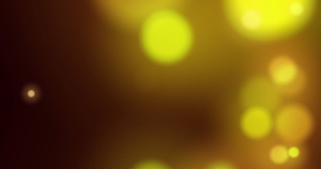 Vibrant Yellow Bokeh Lights in Abstract Background