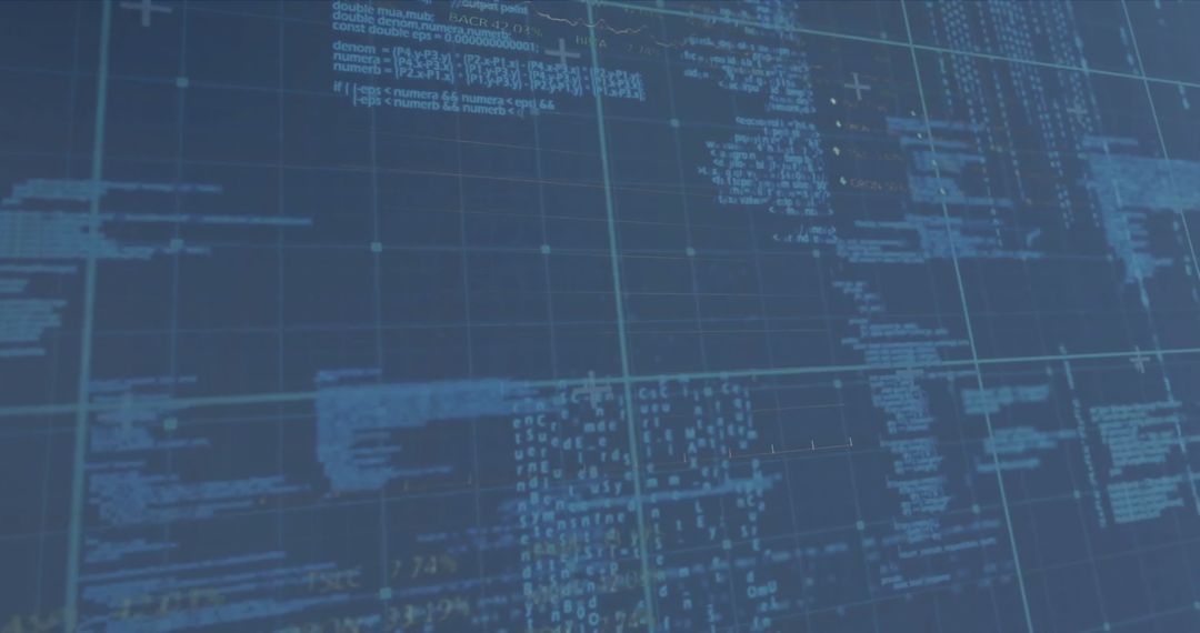 Digital Network Over Data Processing Background