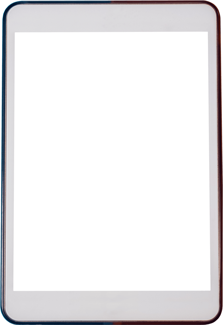 Digital Tablet Illustration with Transparent Display