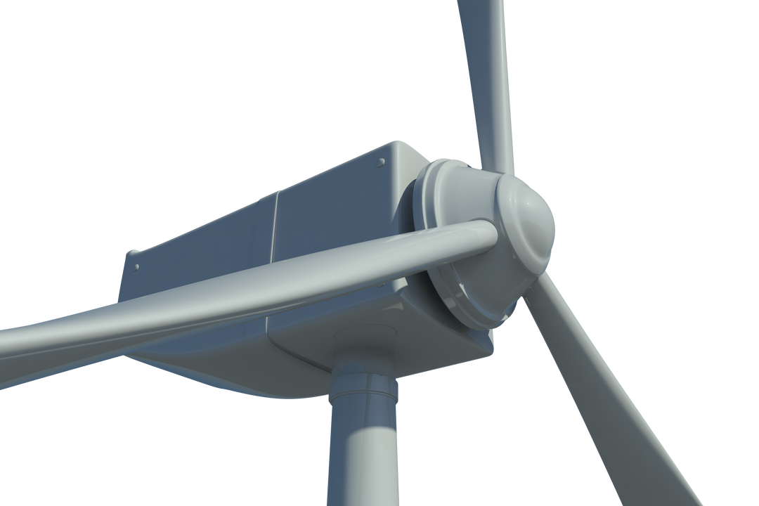 Close-up of a Wind Turbine on Transparent Background Showcasing Renewable Energy - Download Free Stock Images Pikwizard.com