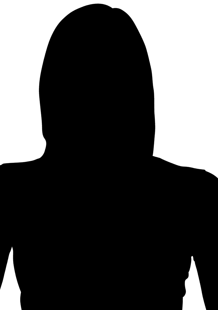 Silhouette of Woman Jogging on Transparent Background