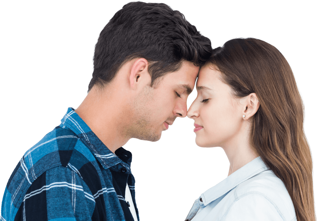 Romantic Couple in Love Transparent Background