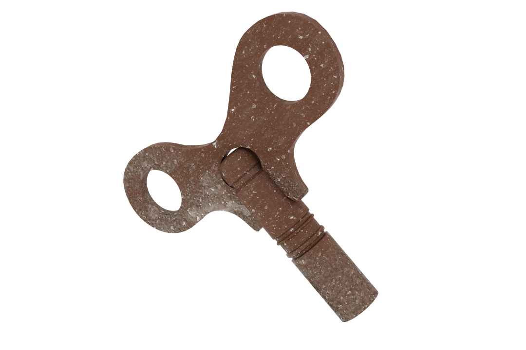 Rusty Old Clock Key on Transparent Background - Download Free Stock Images Pikwizard.com