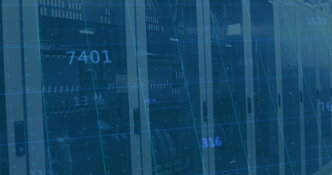 Data Processing Concepts with Overlay in Server Room