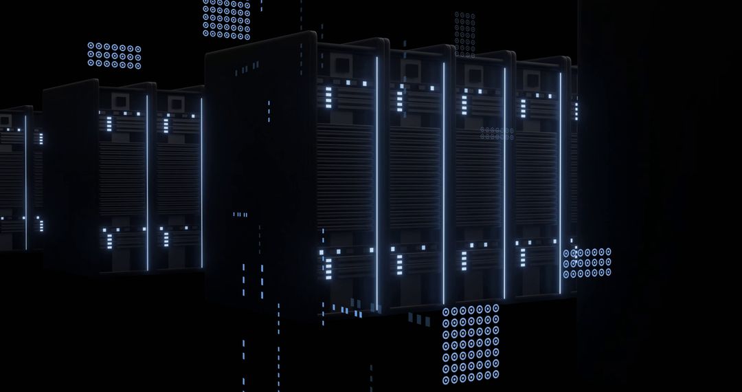 Digital Data Processing Over Computer Server Racks