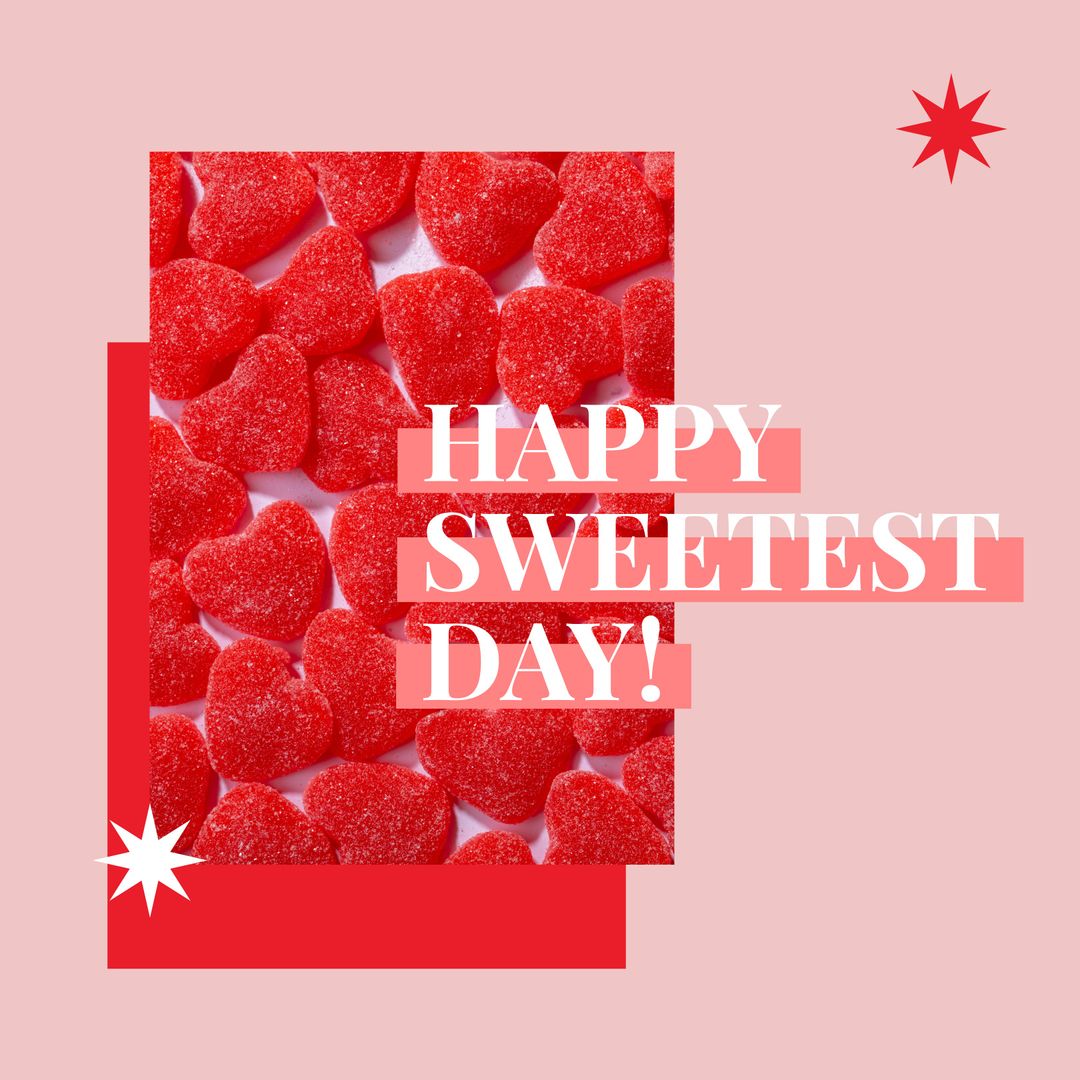 Happy Sweetest Day Greeting with Heart Candies