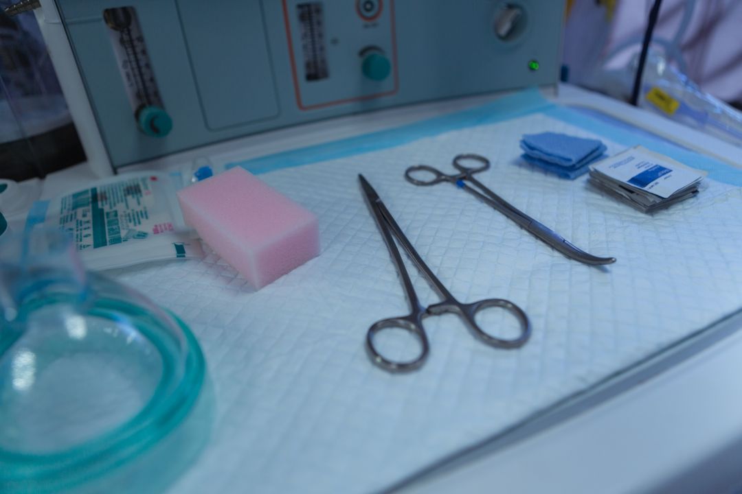 Close-up of Surgical Instruments on Table in Operating Room - Free Images, Stock Photos and Pictures on Pikwizard.com