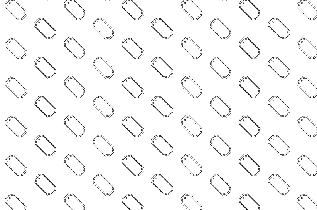 Abstract Minimalist Geometric Shapes Pattern on Transparent Background