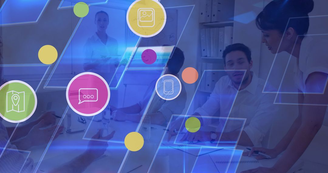 Networking Concept With Diverse Business Team Collaboration