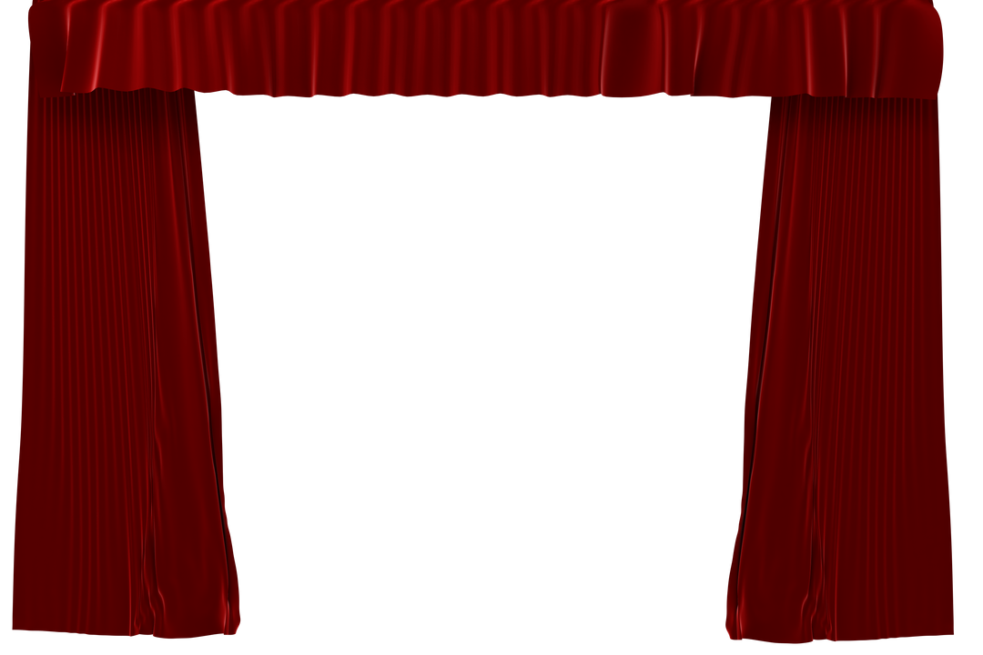 Elegant Transparent Red Theater Curtains Isolated - Download Free Stock Images Pikwizard.com