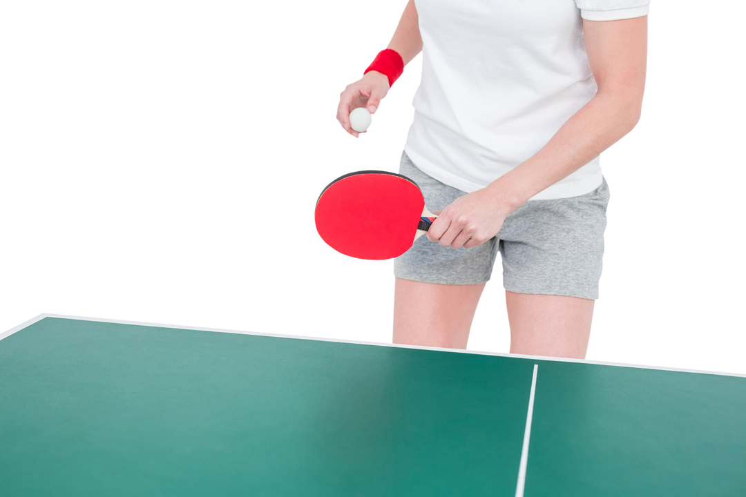 Transparent Female Athlete Serving in Ping Pong Game, Table Tennis Player - Download Free Stock Images Pikwizard.com